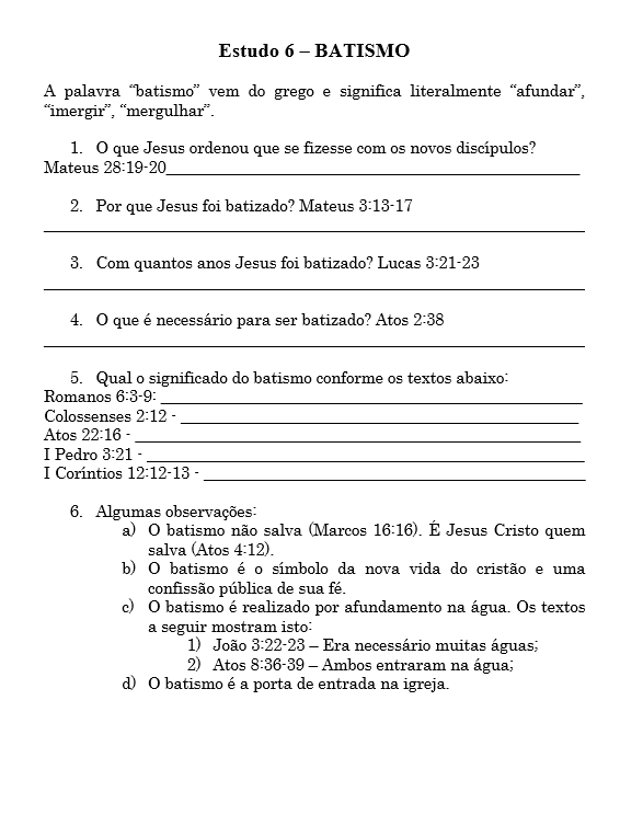 Estudo bíblico 6